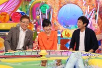 左から生瀬勝久、高島彩、チュートリアル徳井。(c)関西テレビ