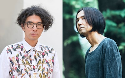 片桐仁（左）と高野寛（右）。