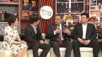 左から小熊美香、内村光良、サンドウィッチマン。(c)日本テレビ