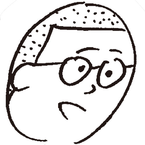 おほしんたろうの自画像。