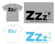 「うしろシティ第7回単独ライブ～すばらしく眠い～」グッズのTシャツ。