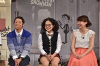 左から安田大サーカス団長安田、アルミカン。(c)読売テレビ