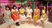 左から松丸友紀（テレビ東京アナウンサー）、森三中・黒沢、さとう珠緒、佐藤江梨子、高橋メアリージュン、祥子。(c)テレビ東京