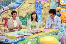 左からチュートリアル徳井、松本明子、品川庄司・庄司。(c)関西テレビ