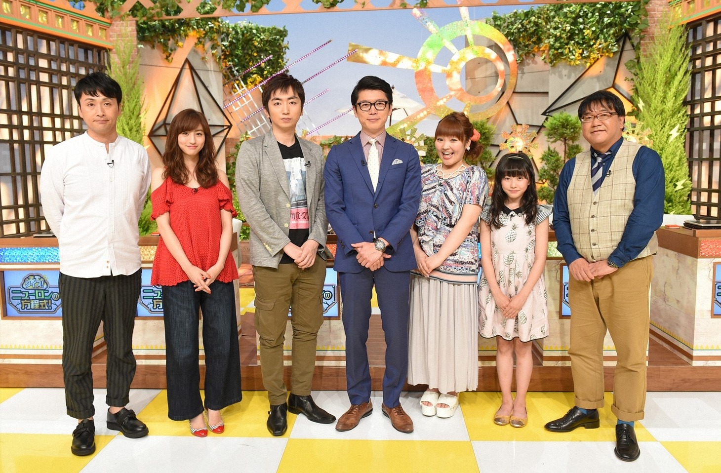 「クイズ！ニューロンの方程式！」の出演者たち。(c)TBS