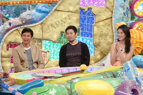 唯一東京出身の品川庄司・品川（中央）。(c)関西テレビ