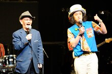 左から山本晋也、やついいちろう。