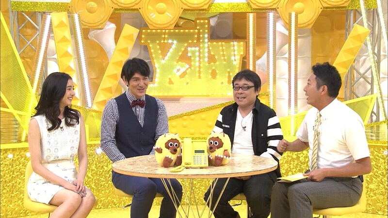 左から新木優子、ココリコ田中、バッファロー吾郎A、倉橋友和アナウンサー。(c)メ～テレ