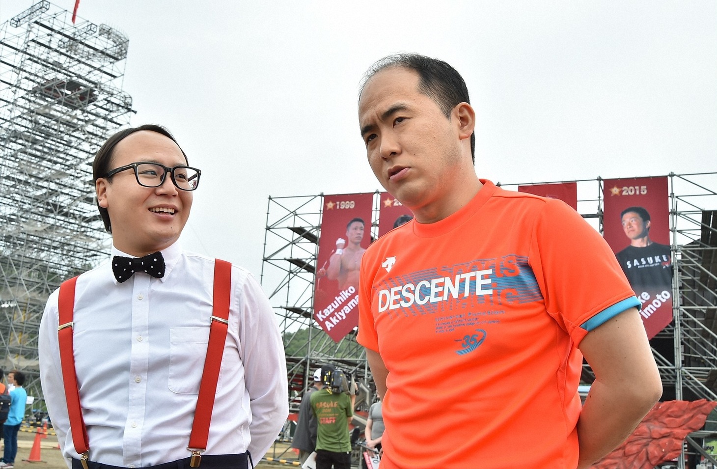 「SASUKE2016」に出演する、トレンディエンジェル。(c)TBS