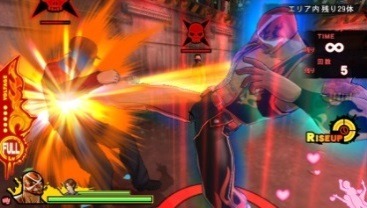 「UPPERS」のプレイ画面。