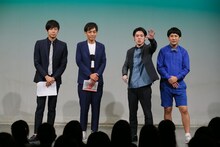 ラフレクラン西村、とろサーモン村田、井下好井・好井、ラフレクランきょん（左から）。