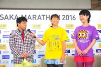 左からジミー大西、岡崎朋美、宇都宮まき。