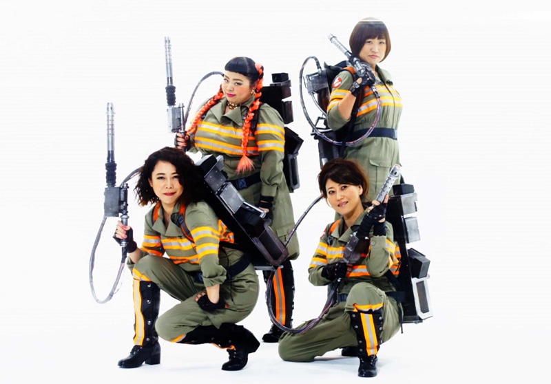 「ゴーストバスターズ・ジャパン」の4人。