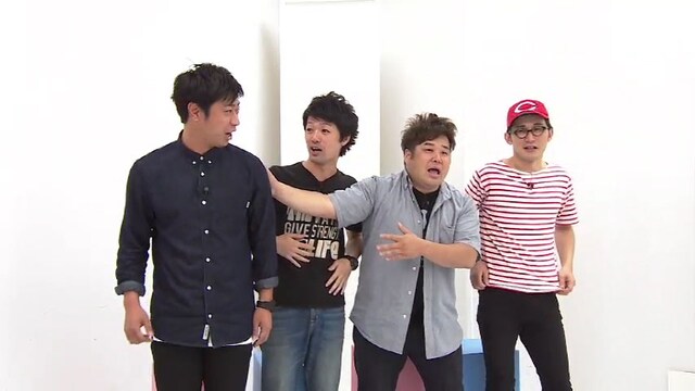 「芸人盛りすぎ裁判」にかけられる（左から）パンサー尾形、アイロンヘッド辻井、プラス・マイナス岩橋、シソンヌじろう。