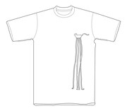 「サラリーマン山崎シゲル」オリジナルTシャツB（表）。(c)HIKARU TANAKA