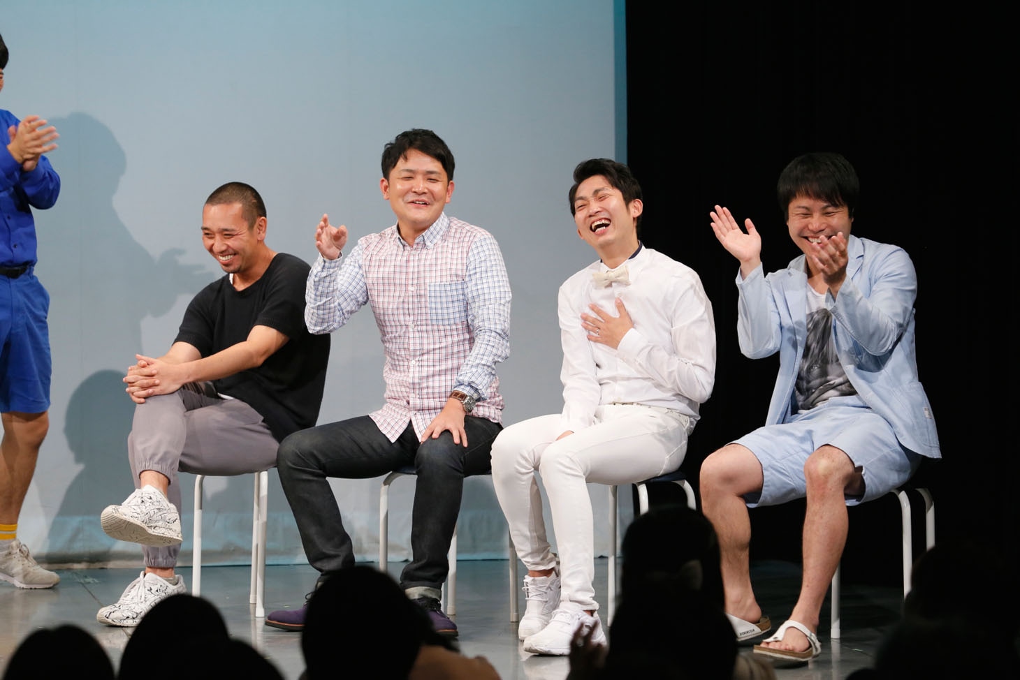 「Second SPARK～ドラマ火花が絶対観たくなるLIVE～」に出演した（左から）千鳥・大悟とノブ、NON STYLE石田と井上。