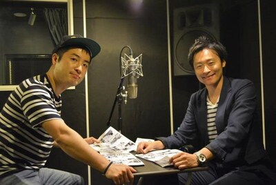 「セトウツミ」の収録に臨む和牛。左から水田、川西。