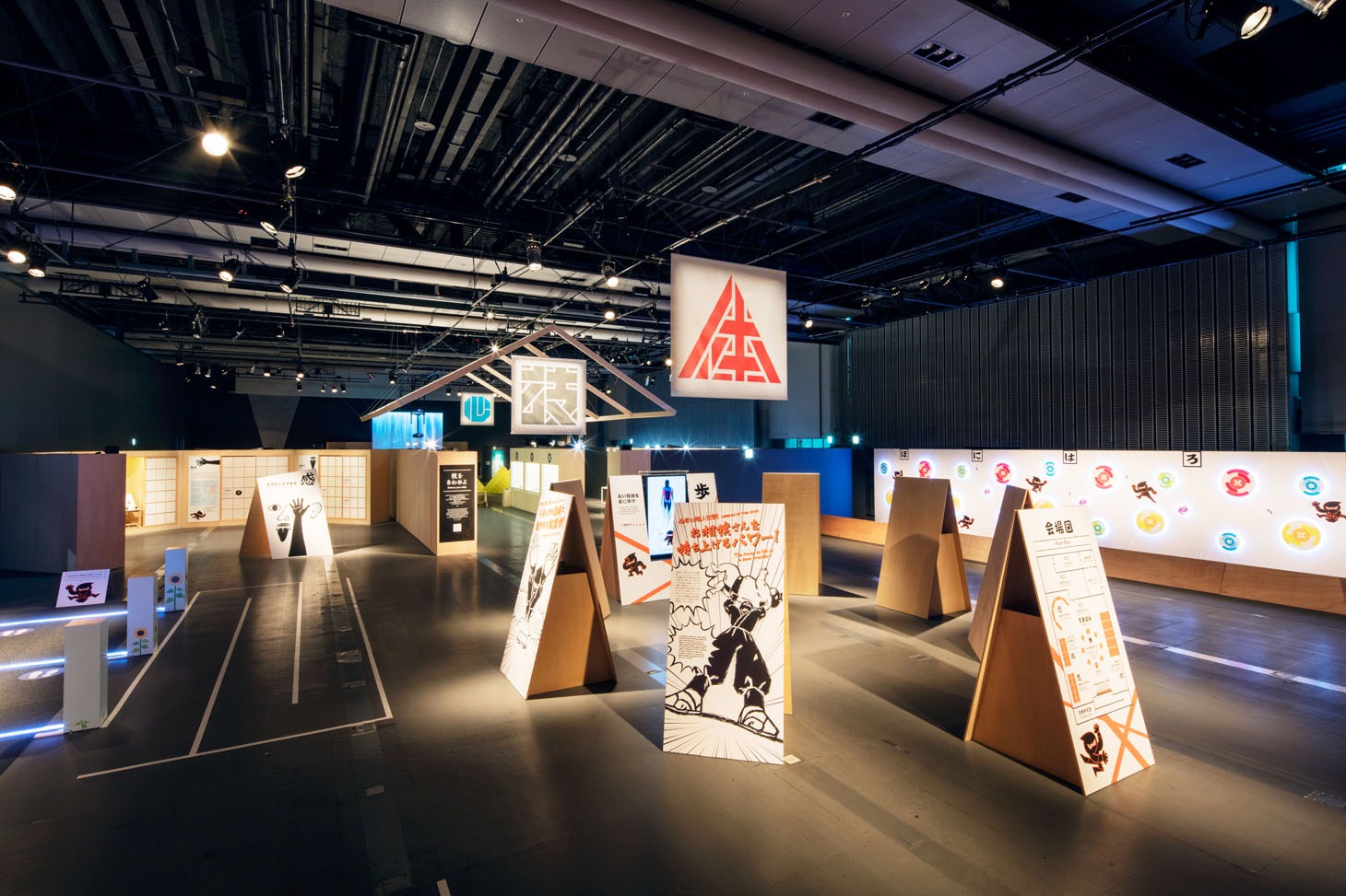 企画展「The NINJA-忍者ってナンジャ!?-」の様子。