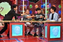 「有吉弘行のダレトク!?」に出演する（左から）有吉弘行、出川哲朗、アンジャッシュ。(c)関西テレビ