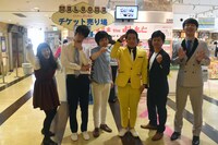 初めてルミネtheよしもとで単独ライブを行う（左から）ゆにばーす、メルボルン、ダンビラムーチョ。