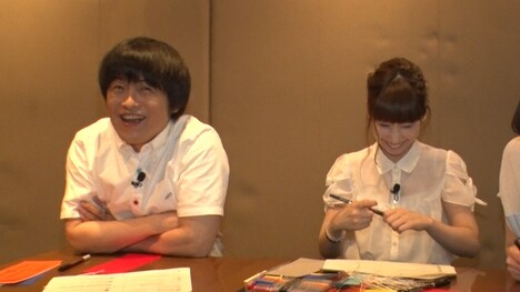 （左から）バカリズム、根本宗子。(c)テレビ朝日