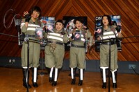 左から南海キャンディーズしずちゃん、渡辺直美、友近、椿鬼奴。