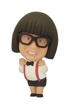 「おカッパ」を付けたトレンディエンジェルたかしのフィギュア。