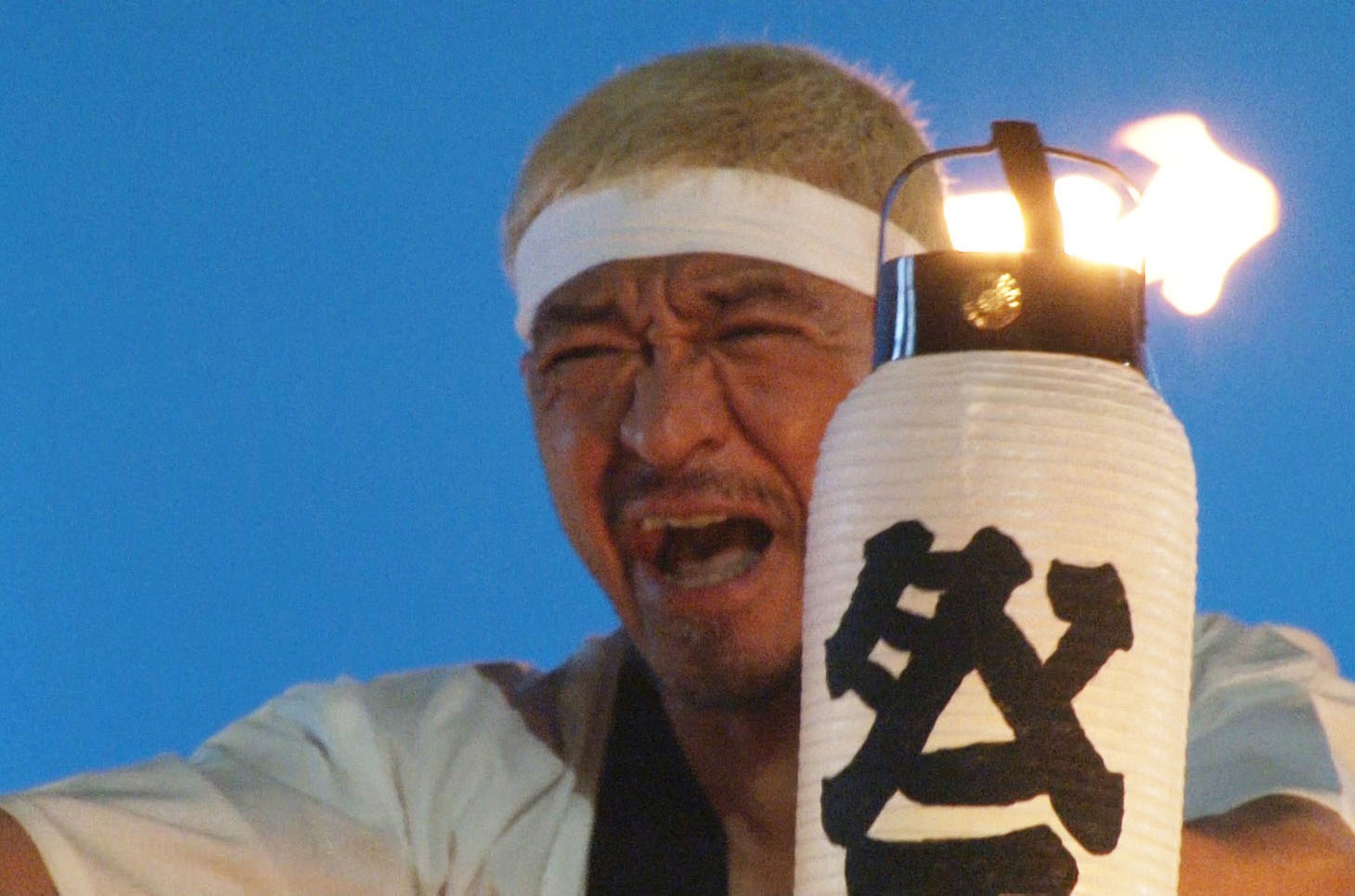 CM撮影中の様子。