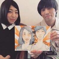 太陽の小町。左からつる、ヤスダイッペイ。