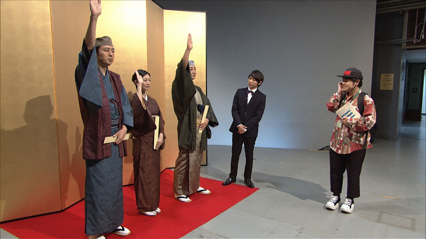 企画「いきなり川柳」 のワンシーン。