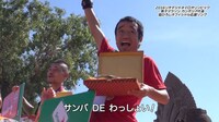 「サンバ DE わっしょい！ feat. 九瓏幸子」MV猫ひろし応援バージョンのワンシーン。