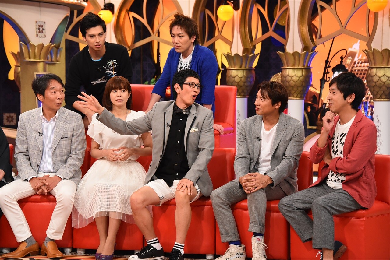 「快傑えみちゃんねる」に出演するアンタッチャブル柴田（中央）ら。(c)関西テレビ