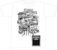 「COWCOW USHI ROCK FESTIVAL TOUR 2016」オリジナルTシャツ（白）の表。