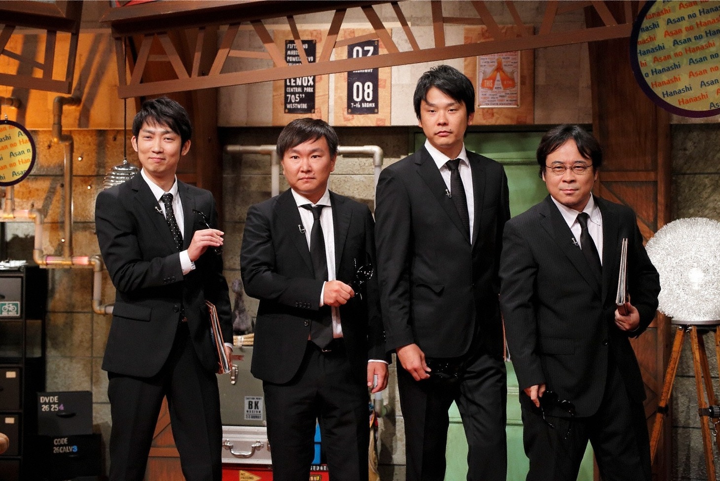 （左から）NON STYLE石田、かまいたち、バッファロー吾郎A。(c)ABC