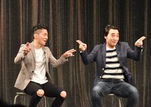 「斎藤さんゲーム」に挑戦するジャングルポケット。