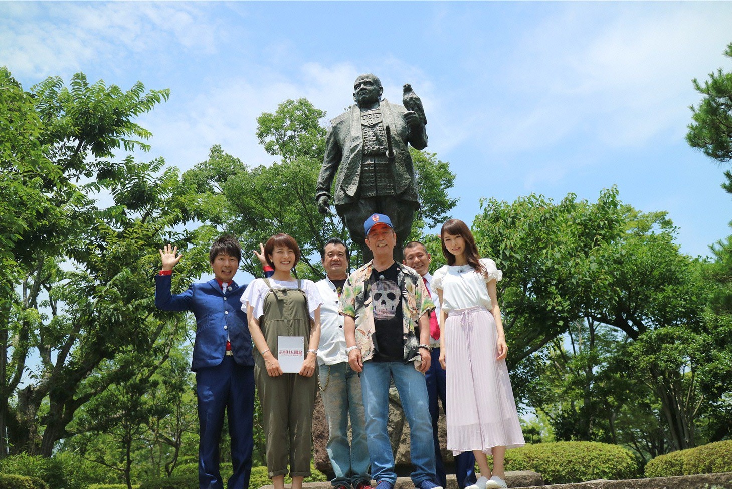 「志村けん聞録～のんびり出会い旅・静岡編」の出演者たち。(c)テレビ朝日