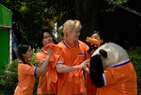 撮影中の様子。