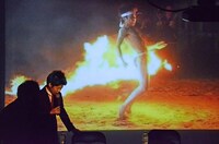 股間をヤケドした場面を振り返る岡田康大。