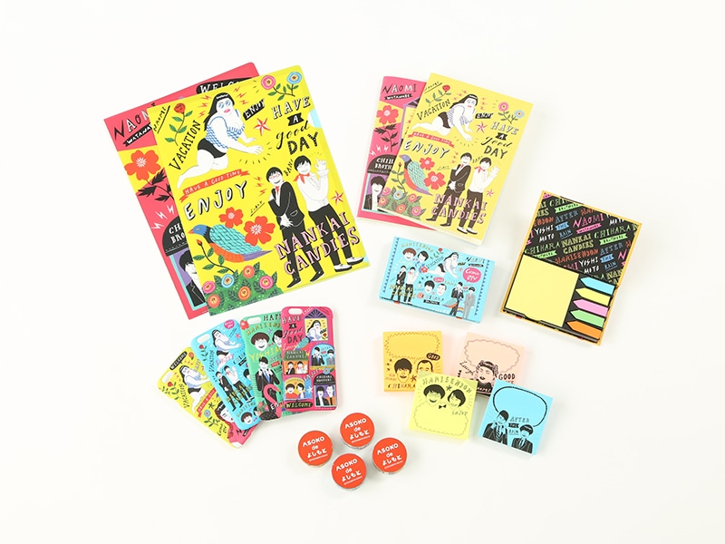 イフクカズヒコがデザインしたグッズ。