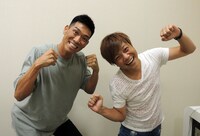 レイザーラモンHGと土肥ポン太。