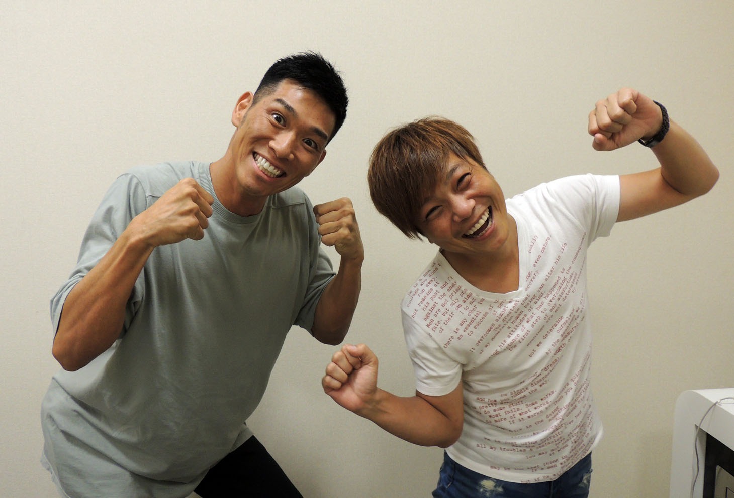 レイザーラモンHGと土肥ポン太。