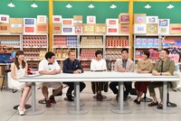 左から指原莉乃、タカアンドトシ、黒島結菜、篠原信一、赤江珠緒、サバンナ高橋。(c)日本テレビ