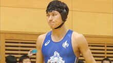 レスリング日本代表を目指すオードリー春日。(c)TBS