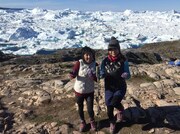 北極圏ロケ中のハイヒール。(c)読売テレビ