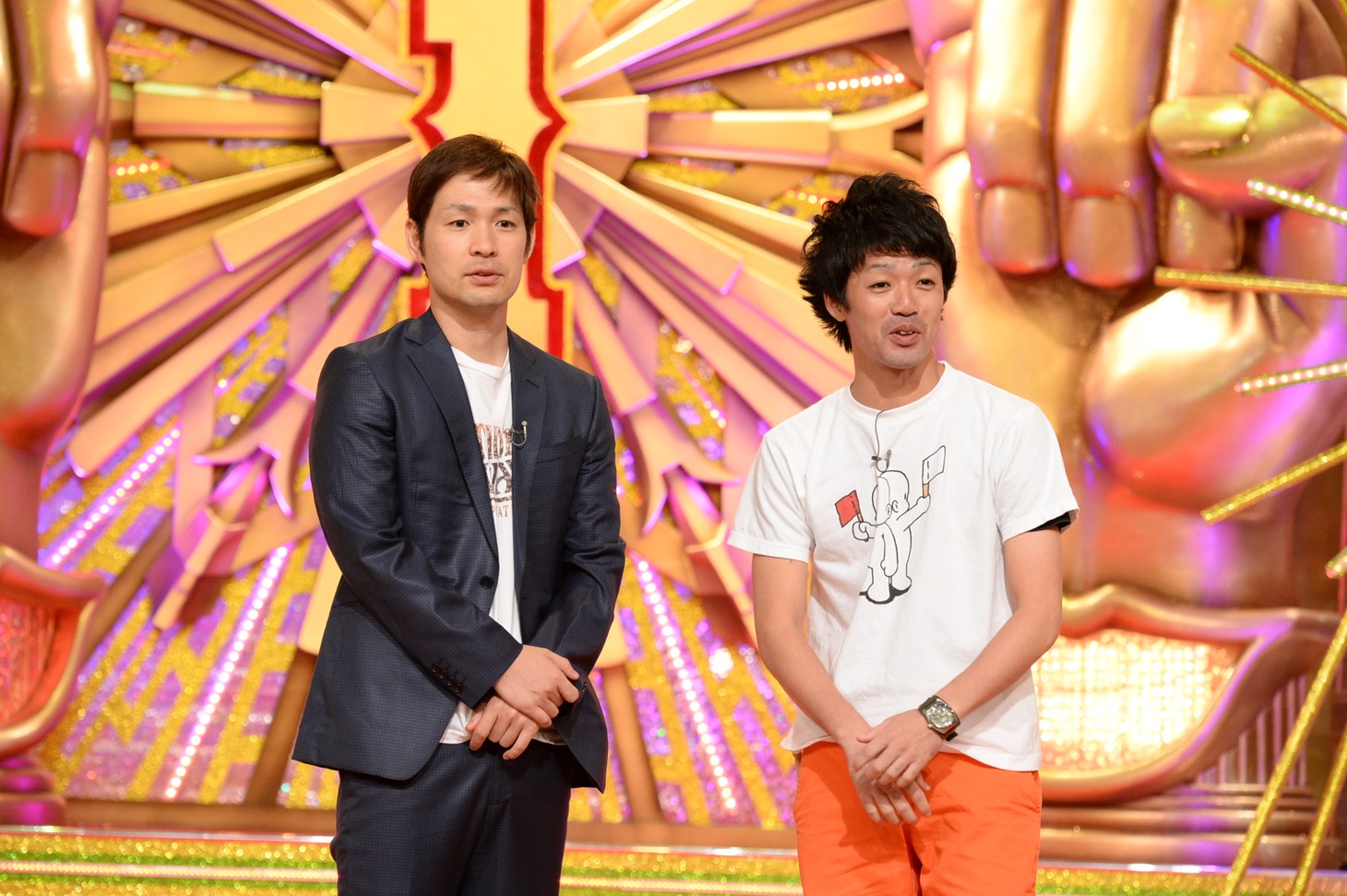 「1位芸人が集結！ネタフェス 2016夏笑い」のオンエアに先駆けて公開されたネタ動画に出演するアイロンヘッド。(c)ABC