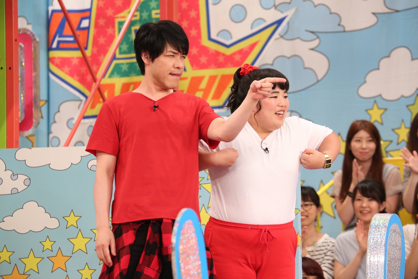 （左から）麒麟・川島、ゆりやんレトリィバァ。(c)フジテレビ