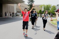 「RUN FORWARD KANPEI みちのくマラソン2016」の様子。