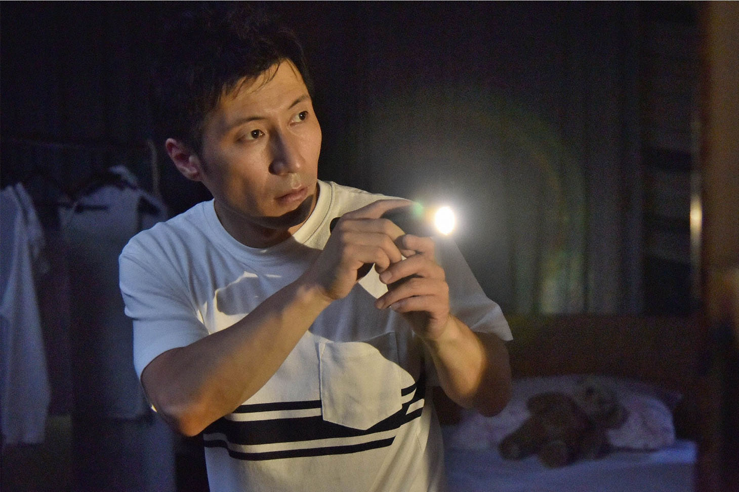 すっちー主演のホラードラマ「よしもと綺談『蘇り』」のワンシーン。(c)MBS