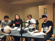 副音声収録に臨んだ（左から）小形尚弘、福井晴敏、よゐこ濱口、内山昂輝。
