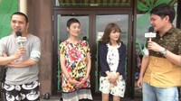 大食い界の菅原初代（左から2人目）の後継者を探すプロジェクトに出演する千鳥（両端）。(c)関西テレビ